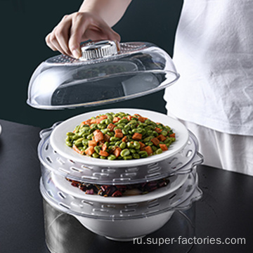 Штабелируемая крышка для изоляции пищевых продуктов для домашней кухни